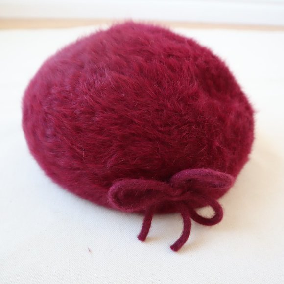 Raspberry Beret! Vintage Kangol - Picture 1 of 12
